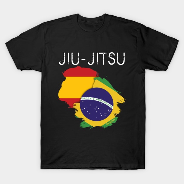 Jiu-jitsu: España-Brazil T-Shirt by albertobravoart